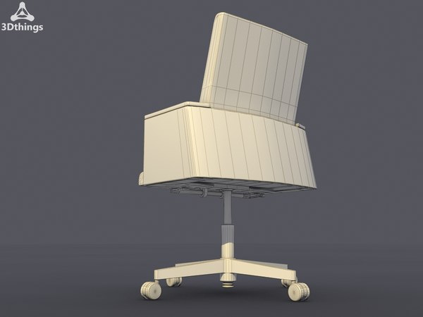 conference chair way swivel max - My way Conference swivel chair on castors by 3dthings